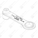 Plug Valve Wrench, FMC TE, 1" / 1x2" ULT50-ULT150, DR50-DR150