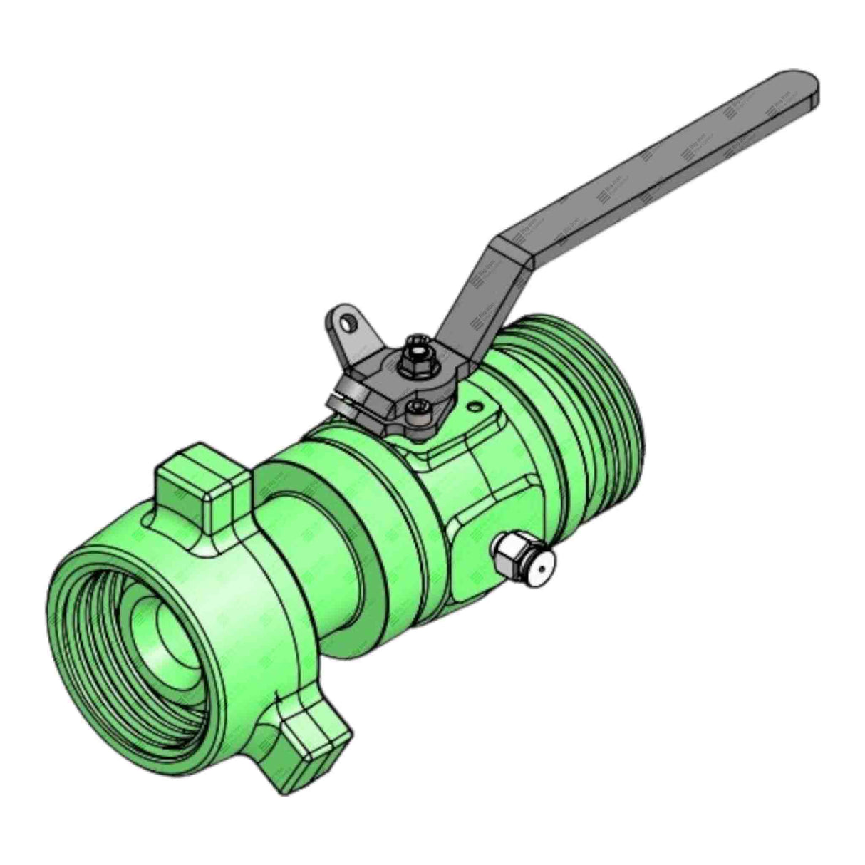 Ball Valve, 2” 1502 FxM, 10000 psi, Sour Service, LO