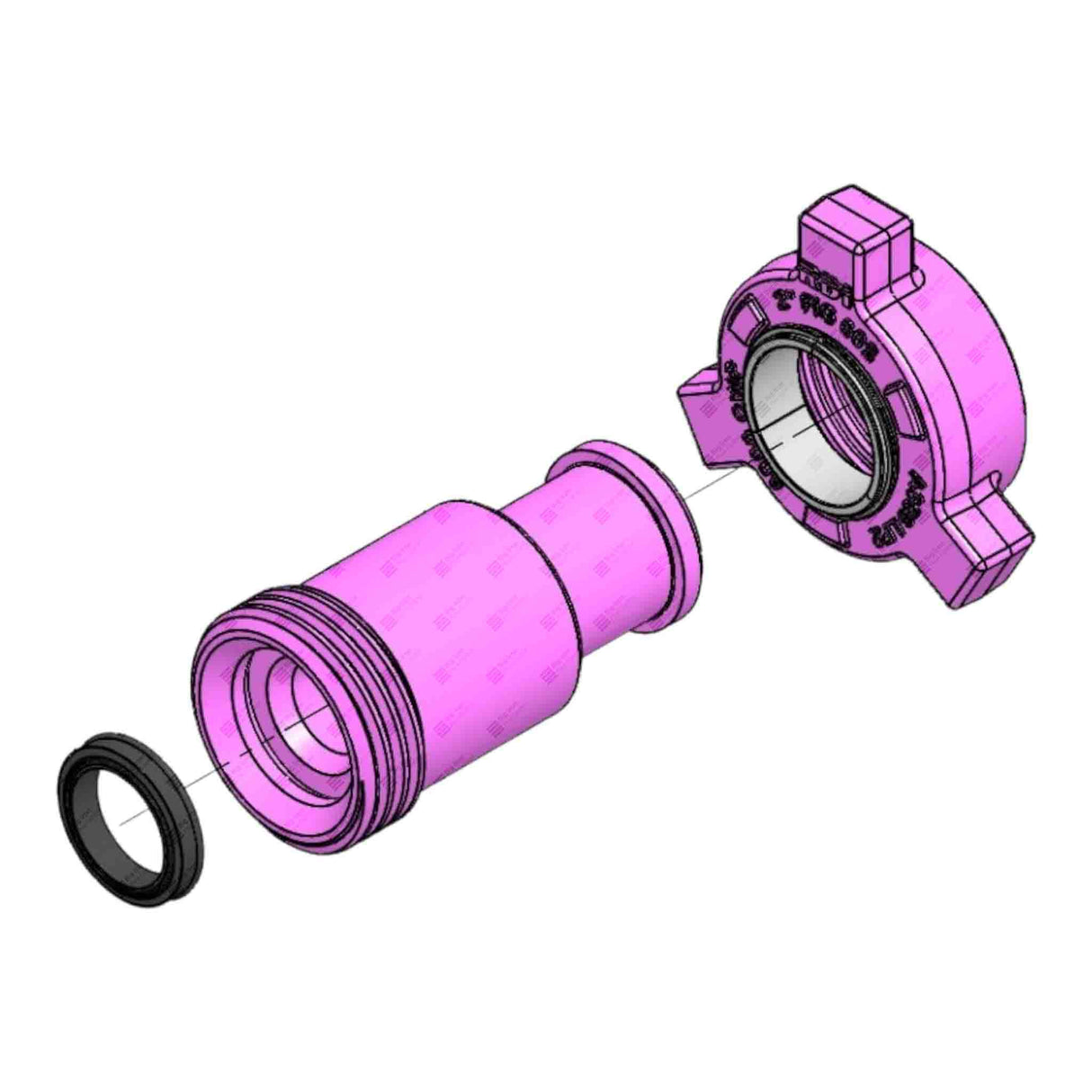 Crossover Union, 2” 1502 F x 2” 602 M, 6000 psi, Sour Service