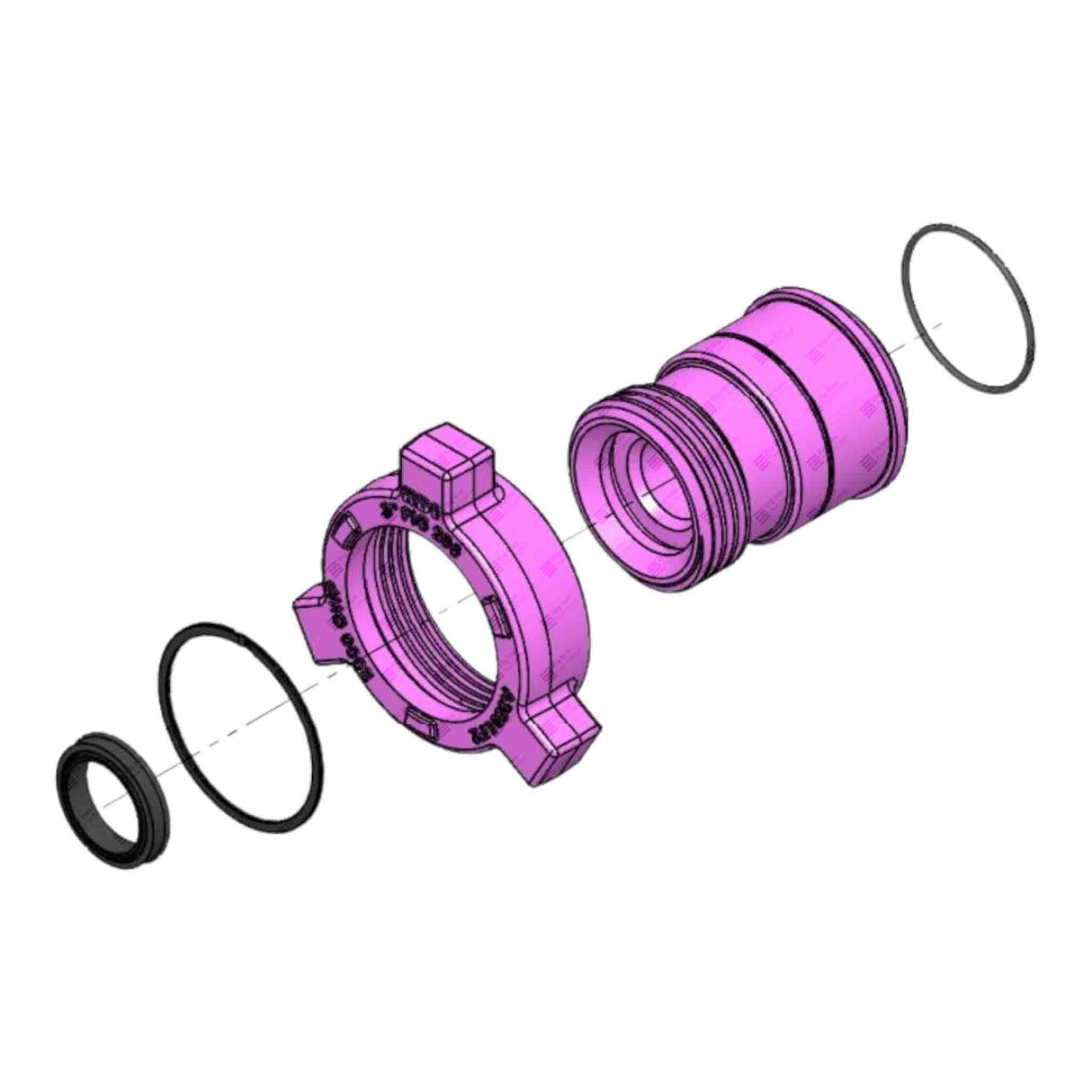 Crossover Union, 3" 206 M x 2" 1502 F, 2000 psi, Sour Service