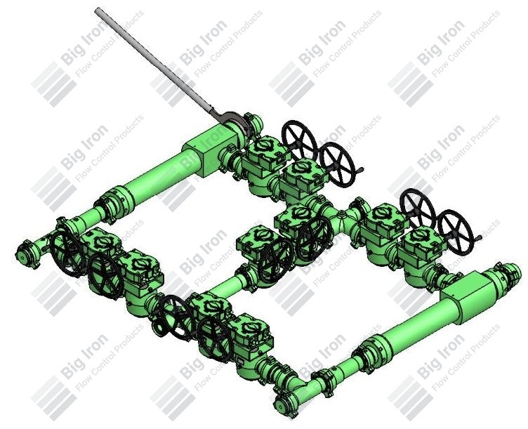 Horizontal Dual Barrier Debris Catcher - 3" Fig 1502 W/4" Screen & 7" Od X 5" Id X 46" Long Barrel (3" Outlet)