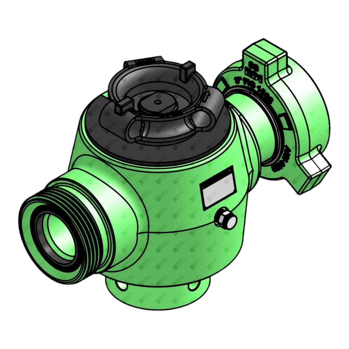 Plug Valve, Manual, TE, Long Pattern, 3" 1502 MxF, 10000 psi, Sour Service