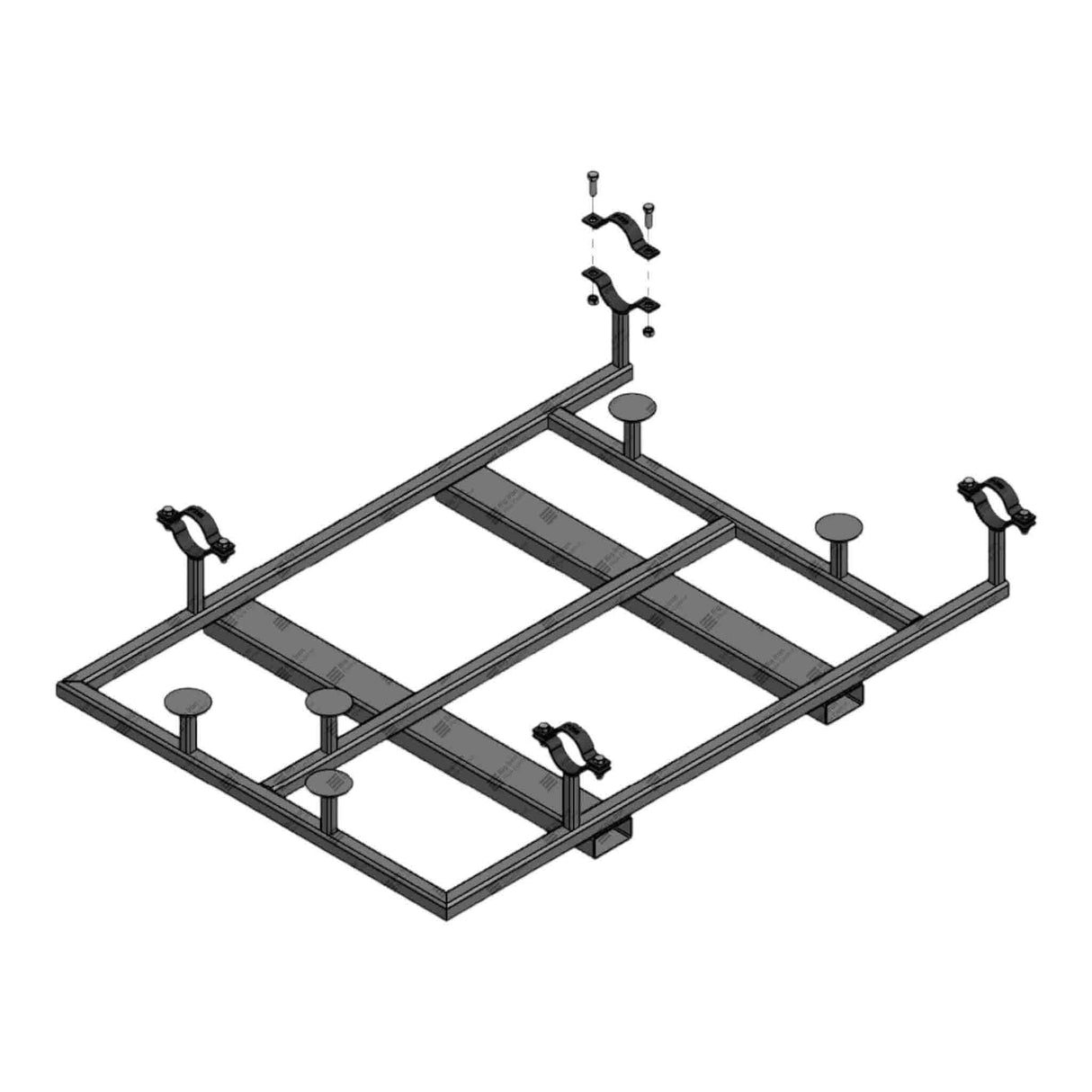 Skid, Manifold, Frame, MANDC0408-Dual